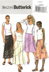 4234 EZ LOOSE LONGER FLARE SKIRT LENGTHS PATTERN 18-22
